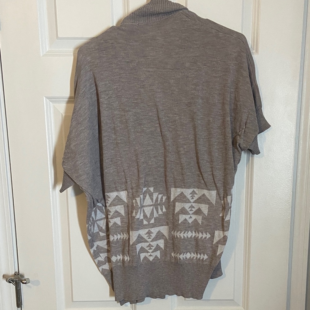Elegant Taupe Women's Cardigan - Picture 3 of 3